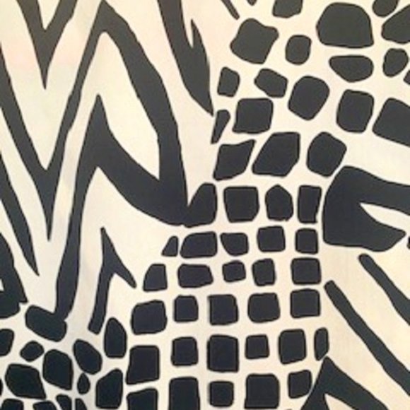 Maggie Sweet Blazer Jacket White & Black Animal Print 2 Button-Front Sz: L - Picture 6 of 6